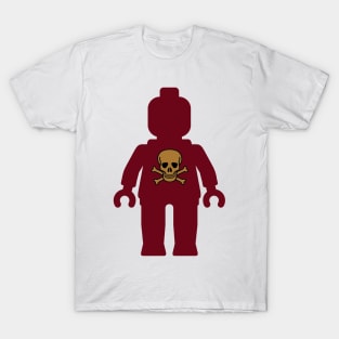 Minifig with Skull Design T-Shirt